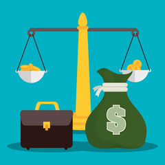 Bank, money and online payment