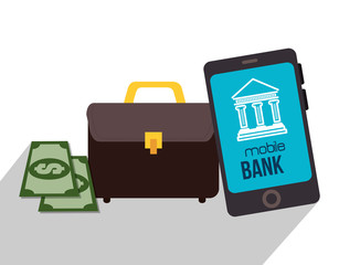 Bank, money and online payment