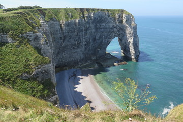 Kreidefelsen bei Etretat (Falaises d'Amont)