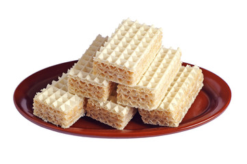 Plate with wafers