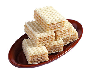 Plate with wafers