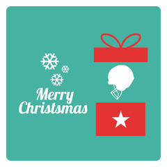 merry christmas gift illustration