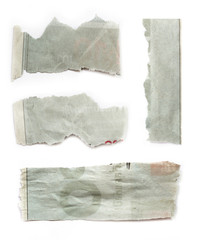 Ripped paper, space for copy on white