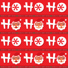 Christmas Seamless with Santa Claus