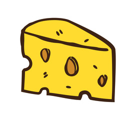 hand drawn cheese