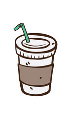 hand drawn coffee cup