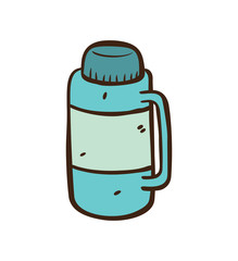 hand drawn thermos