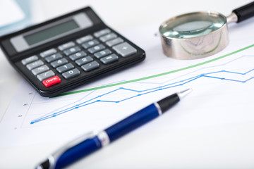 Financial analysis concept