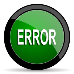 error green web glossy icon with shadow on white background