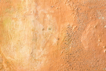 Orange color grunge wall texture