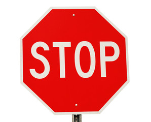 Obraz premium isolated stop sign