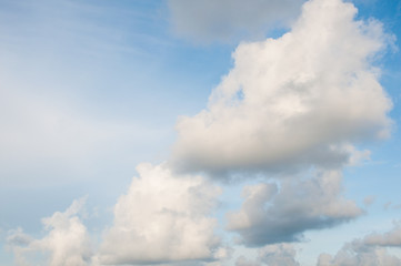 blue sky clouds