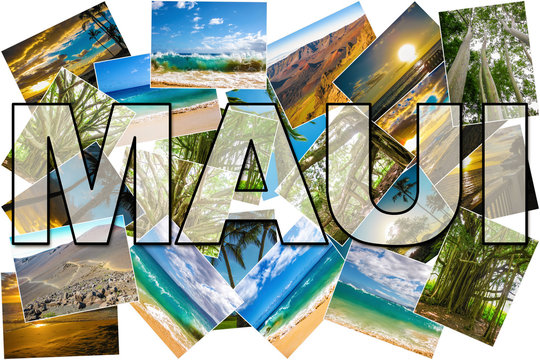 Maui pictures collage