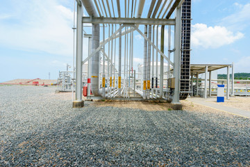 pipelines of oil refinery plant