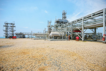 pipelines of oil refinery plant
