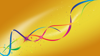 Colorful wave galaxy and glitter sparkle defocused rays lights