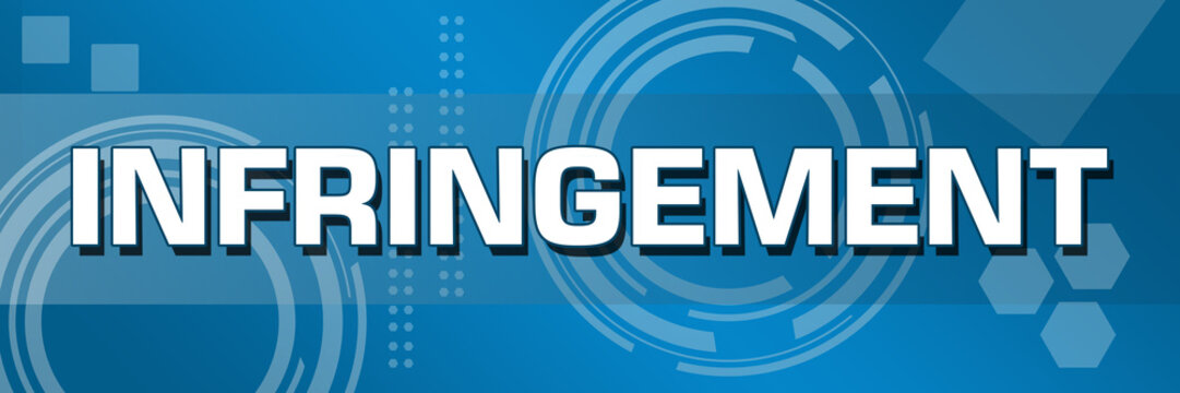 Infringement Abstract Blue Technical Background 