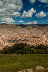 Obraz premium Aerial view of Cuzco, Peru
