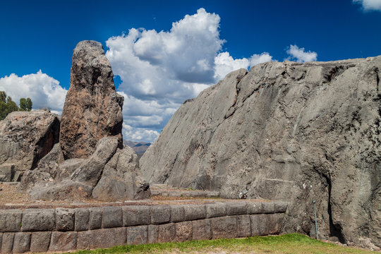 Inca's ruins of Q'enqo near Cuzco, Peru.