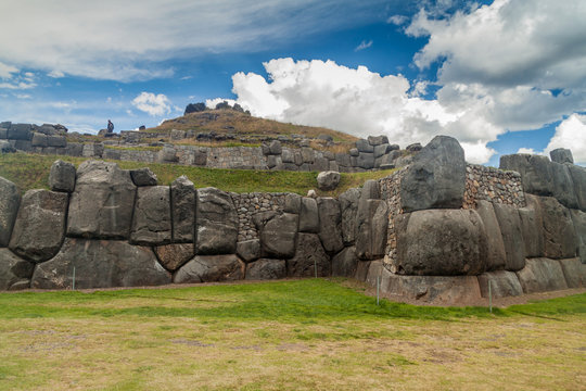 Inca's ruins of Sacsaywaman near Cuzco, Peru.