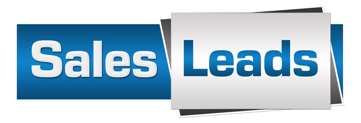 Sales Leads Blue Grey Horizontal 