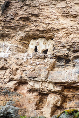 Sarcophagi of Karajia, funerary site of Chachapoyas culture in northern Peru