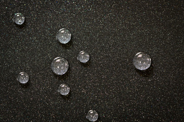 Non Stick Cooking Surface - Droplets on Frying Pan Close Up