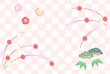 shochikubai 正月飾り　背景