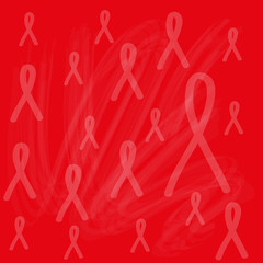 World AIDS Day Awareness Red Ribbon Concept