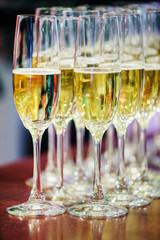 champagne glasses