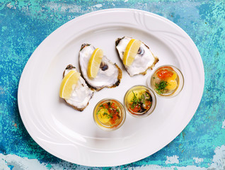 oysters plate