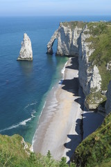 Kreidefelsen bei Etretat (Falaises d'Amont)