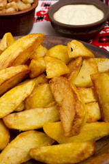 Potatoes fried in lard