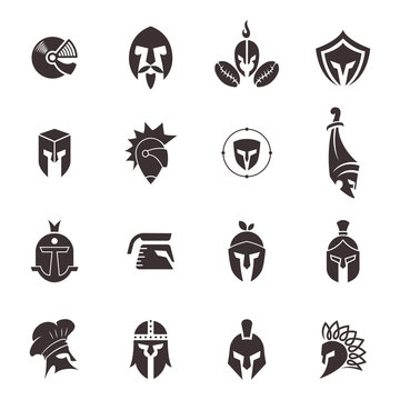 16 Awesome Spartan Mask Head Logo Concepts