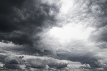 Dark storm clouds before rain