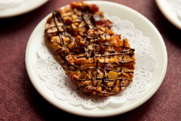 Cookies with nuts and chocolate