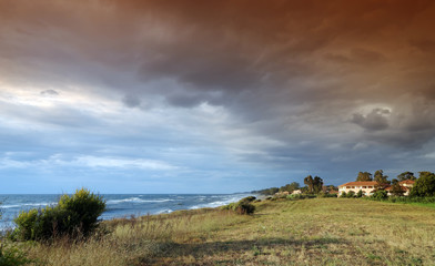 Fototapeta premium littoral de la côte orientale corse