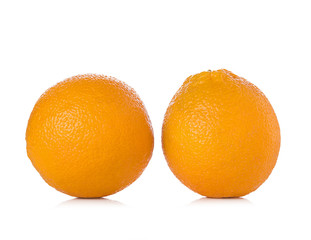 Orange fruit isolated on white background