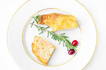 Diet and Healthy Food: Stuffed Chicken with Vegetables