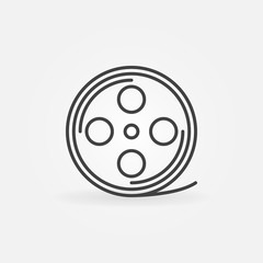 Film reel linear icon