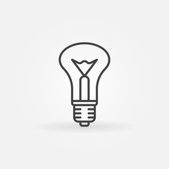 Incandescent bulb icon