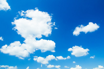 Naklejka na ściany i meble Clouds in blue sky