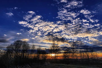Закат в начале ноября