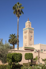 Fototapeta premium Minaret of Koutoubia mosque, Marrakesh