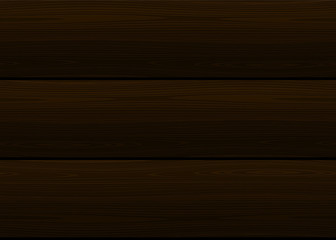 Seamless wood texture. Vector dark planking background. Walnut, cedar or wenge color