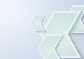 3d White Arrows Background