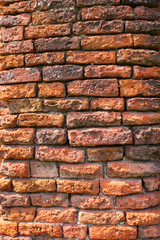 Bricks in a medieval wall.