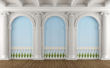 Classic room with colonnade