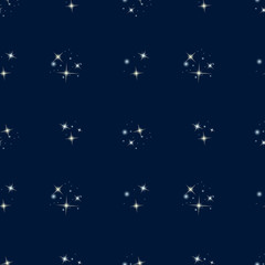 Starry sky seamless pattern