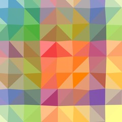 Abstract low poly and triangular color background.
